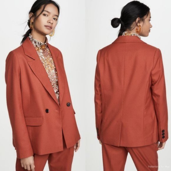 rust color blazer